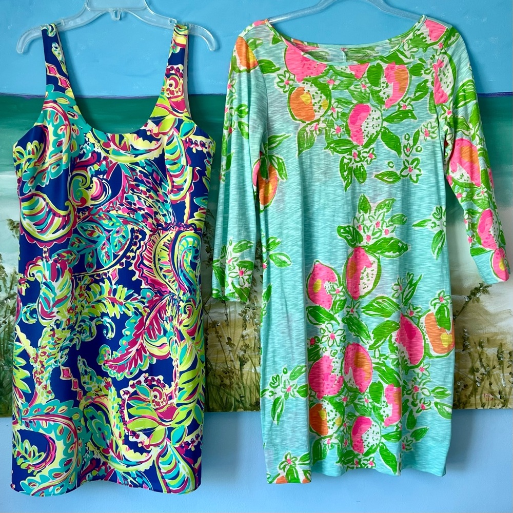 Lilly Pulitzer Vibrant Floral and Leaf Print Fabrics